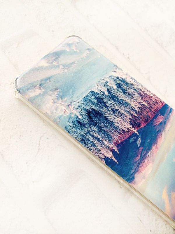Чохол з потовщеними кутами на Xiaomi Redmi 9C/10A :: Зимові гори (принт 163)