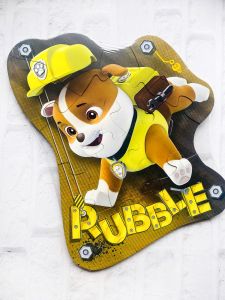 Дерев'яний пазл Кріпиш (Rubble) Щенячий патруль (з 12 елементів)