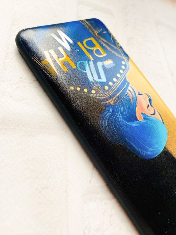 Матовий чохол з чорними боками на Xiaomi Redmi 9C/10A :: Вільна (принт 252)