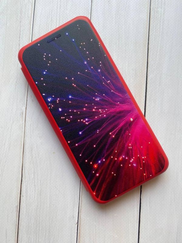 Чохол-книжка з малюнком для Samsung Galaxy A03s Червоний :: Салют (принт 98)