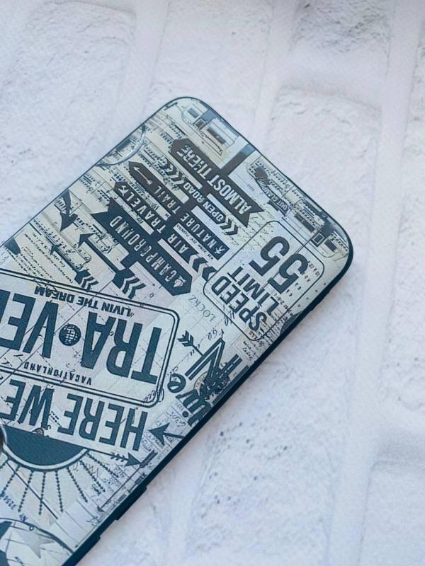 Матовий чохол з чорними боками на Samsung Galaxy A31 :: Мандри (принт 324)