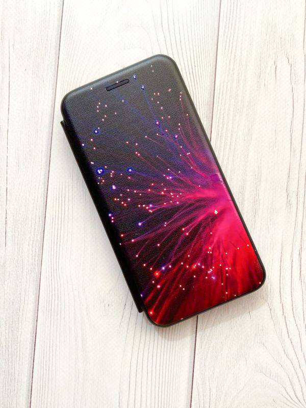 Чохол-книжка з малюнком для Samsung Galaxy A50 (2019) A505/A30s Чорний :: Салют (принт 98)