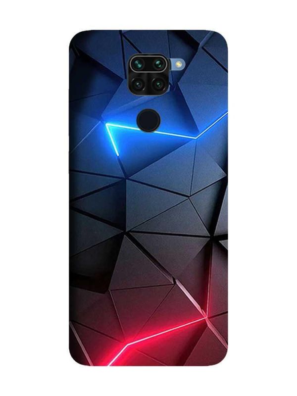 Матовий чохол з чорними боками на Xiaomi Redmi Note 9 :: Рельєфний фон (принт 36)