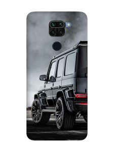 Матовий чохол з чорними боками на Xiaomi Redmi Note 9 :: Авто чорне (принт 235)