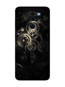 Матовий чохол з чорними боками на Xiaomi Redmi Note 9 :: Механізм (принт 238)