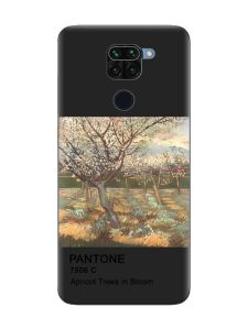 Матовий чорний чохол на Xiaomi Redmi Note 9 :: Дерева у цвіті (принт 80)