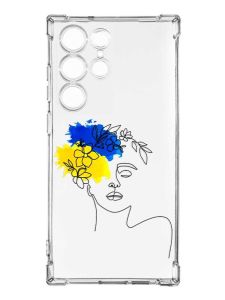 Чохол з потовщеними кутами на Samsung Galaxy S23 Ultra :: Українка Арт (принт 3)
