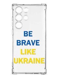 Чохол з потовщеними кутами на Samsung Galaxy S23 Ultra :: Сміливість (принт 5)