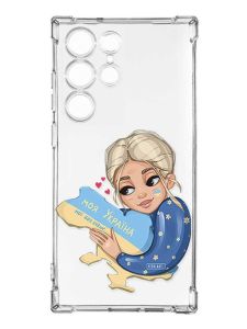 Чохол з потовщеними кутами на Samsung Galaxy S23 Ultra :: Моя Україна (принт 24)