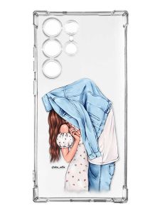 Чохол з потовщеними кутами на Samsung Galaxy S23 Ultra :: Поцілунок (принт 33)