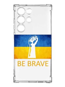 Чохол з потовщеними кутами на Samsung Galaxy S23 Ultra :: Мужність Україна (принт 42)