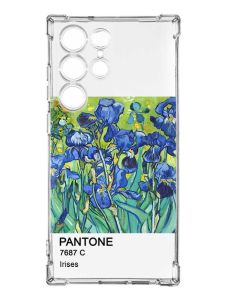 Чохол з потовщеними кутами на Samsung Galaxy S23 Ultra :: Іриси (принт 75)