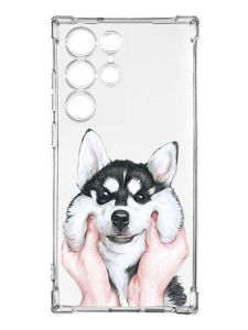 Чохол з потовщеними кутами на Samsung Galaxy S23 Ultra :: Мордочка (принт 121)