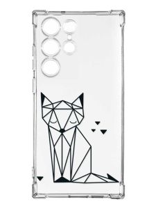 Чохол з потовщеними кутами на Samsung Galaxy S23 Ultra :: Лисиця (принт 126)