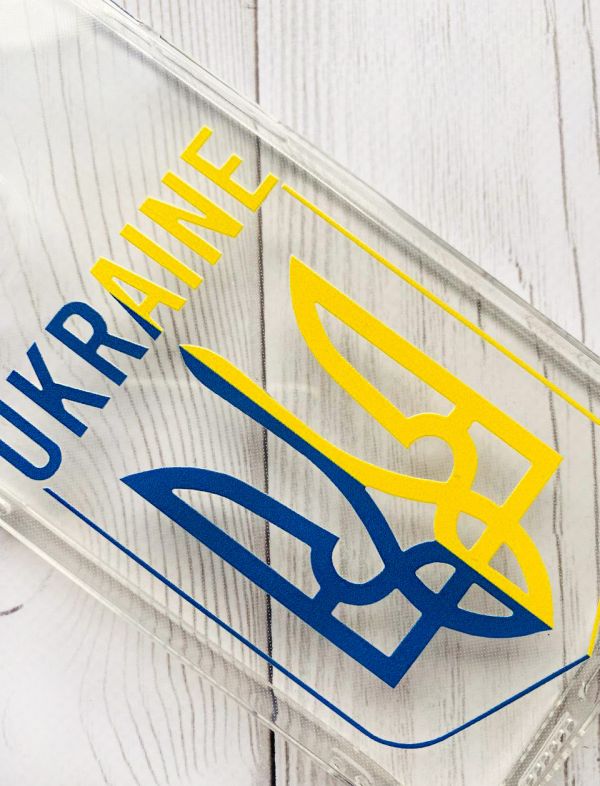 Чохол з потовщеними кутами на Samsung Galaxy S23 Ultra :: Тризуб (патріотичний принт 254)