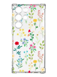 Чохол з потовщеними кутами на Samsung Galaxy S23 Ultra :: Квітковий фон (принт 269)
