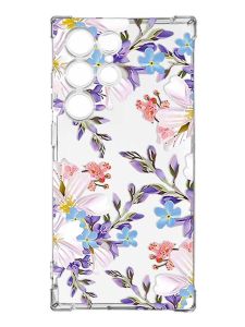 Чохол з потовщеними кутами на Samsung Galaxy S23 Ultra :: Квітковий малюнок (принт 272)