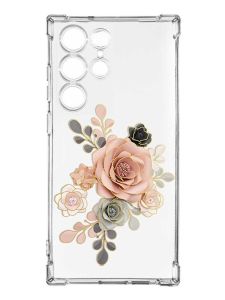 Чохол з потовщеними кутами на Samsung Galaxy S23 Ultra :: Троянди (принт 275)