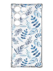 Чохол з потовщеними кутами на Samsung Galaxy S23 Ultra :: Рослинний фон (принт 276)