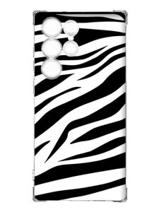 Чохол з потовщеними кутами на Samsung Galaxy S23 Ultra :: Фон Зебра (принт 92)