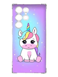 Чохол з потовщеними кутами на Samsung Galaxy S23 Ultra :: Єдиноріг (принт 103)