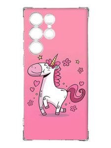 Чохол з потовщеними кутами на Samsung Galaxy S23 Ultra :: Єдиноріг (принт 105)