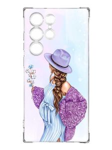 Чохол з потовщеними кутами на Samsung Galaxy S23 Ultra :: В очікуванні хлопчика (принт 222)