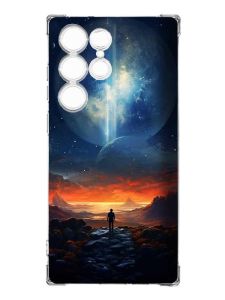 Чохол з потовщеними кутами на Samsung Galaxy S23 Ultra :: Космос (принт 247)