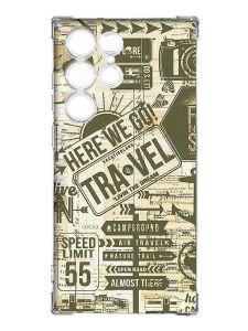 Чохол з потовщеними кутами на Samsung Galaxy S23 Ultra :: Мандри (принт 324)