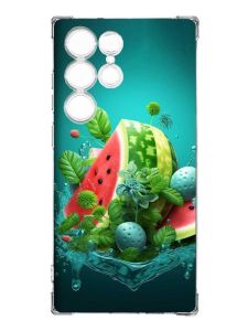 Чохол з потовщеними кутами на Samsung Galaxy S23 Ultra :: Кавунова фантазія (принт 337)