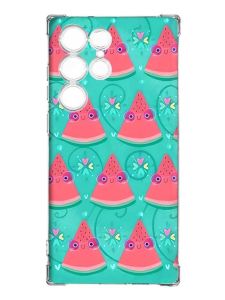 Чохол з потовщеними кутами на Samsung Galaxy S23 Ultra :: Веселі кавунчики (принт 348)