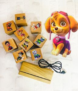 Набір з кубиків та нічника Скай. Щенячий патруль