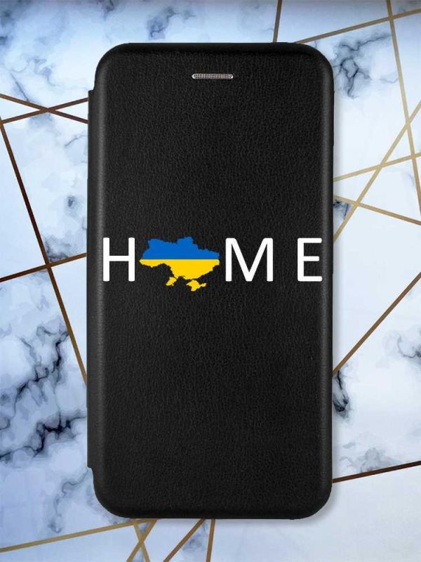 Чохол-книжка з малюнком для Samsung Galaxy M33 5G Чорний :: Дім Україна (принт 73)