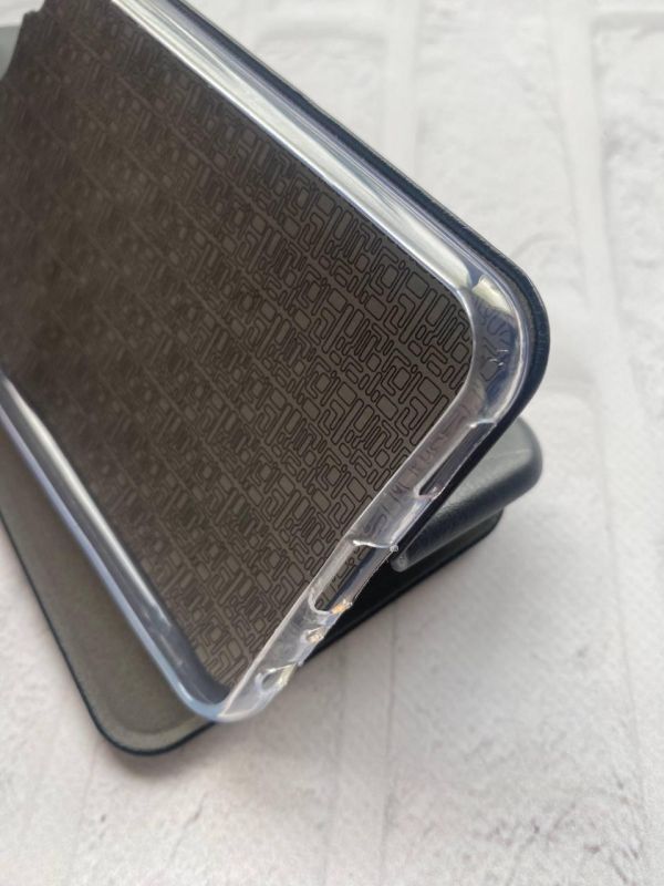 Чохол-книжка з малюнком для Samsung Galaxy M33 5G Чорний :: Дівчинка з ведмедиком (принт 117)