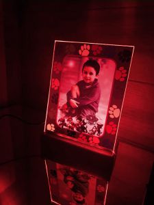 Нічник-подарунок з дитячою фотографією в рамці Команда Щенячий патруль + пульт ДУ (принт 001)