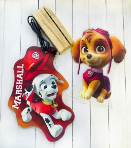 Подарунковий набір Скай і Маршал Щенячий патруль (нічник + дерев'яні пазли)