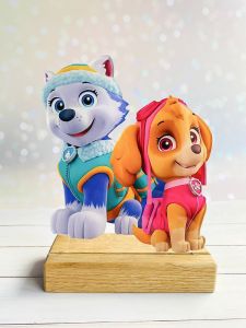 Дитячий нічник Скай і Еверест (Щенячий патруль) з дистанційним пультом