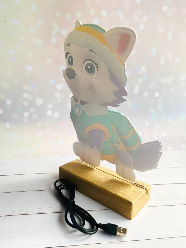 Переносний дитячий нічничок Еверест Щенячий патруль з USB роз'ємом