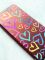 Чохол-книжка з малюнком для Xiaomi Redmi 10C Бордовий :: Різнокольорові сердечка (принт 332)