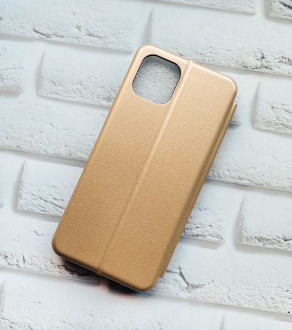 Чохол-книжка з малюнком для Samsung Galaxy A03/A035 Золотий :: Рожеві квіти (принт 287)
