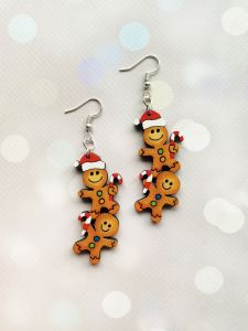 Сережки новорічні Пряники