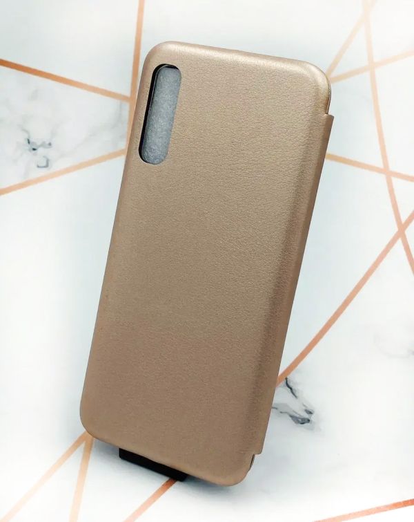 Чохол-книжка з малюнком для Samsung Galaxy A50 (2019) A505/A30s Золотий :: Квітуча сакура (принт 285)