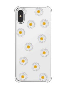 Чохол з потовщеними кутами на iPhone X/Xs :: Фон ромашки (принт 41)