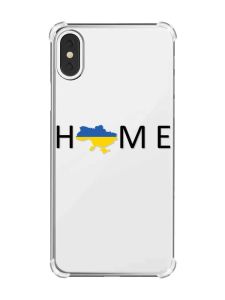 Чохол з потовщеними кутами на iPhone X/Xs :: Дім Україна (принт 72)