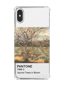 Чохол з потовщеними кутами на iPhone X/Xs :: Дерева у цвіті (принт 80)