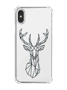 Чохол з потовщеними кутами на iPhone X/Xs :: Олень (принт 128)
