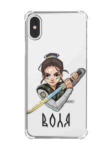 Чохол з потовщеними кутами на iPhone X/Xs :: Українська захисниця (принт 169)