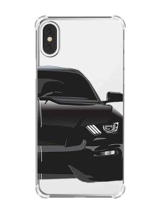 Чохол з потовщеними кутами на iPhone X/Xs :: Авто чорне (принт 232)