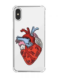 Чохол з потовщеними кутами на iPhone X/Xs :: Серце анатомічне (принт 250)