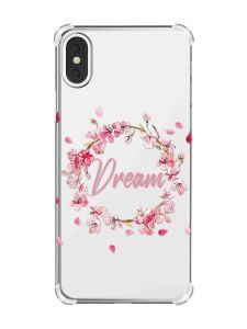 Чохол з потовщеними кутами на iPhone X/Xs :: Віночок з сакури (принт 284)